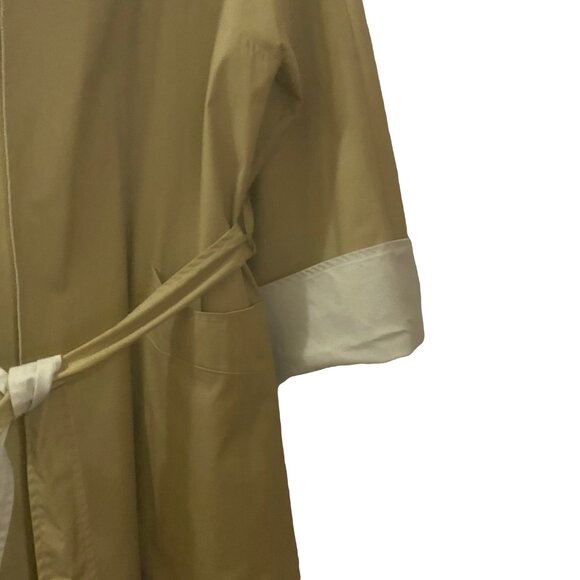 VINTAGE T.T. MALLO LTD. by Max Adler Two-Tone Reversible Trench Coat Academia - Picture 9 of 16